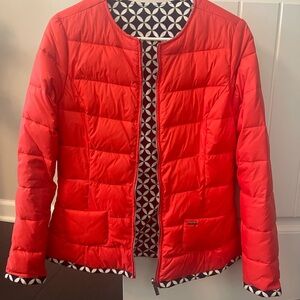 Vibrant Red Puffer Jacket